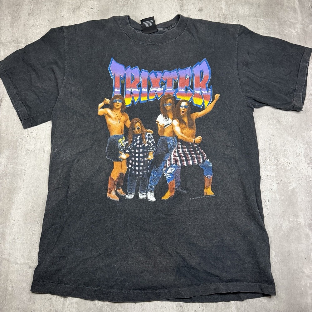 Vintage 90s Trixter Kicked My Ass Live Tour Shirt XL Giant Made In USA 1991 Band
